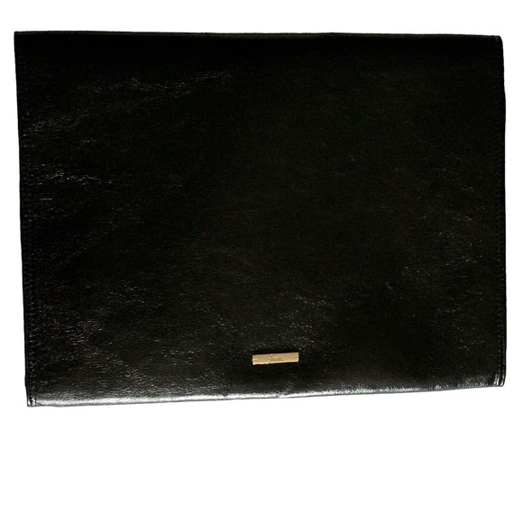 Laptop Clutch Bag Sonix Black Onyx Vegan Leather Velvet Lined Magnetic Snap NEW - Picture 5 of 8